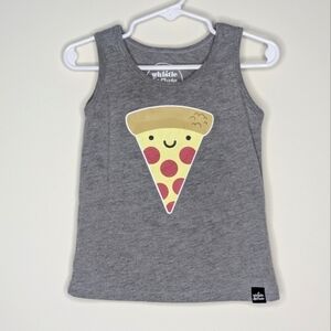 Whistle & Flute Pizza Tank Top Sleeveless Shirt 3/4